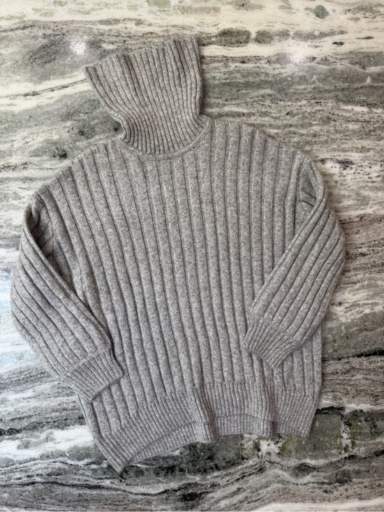 Falls Creek Sweaters - Falls Creek Women's Ribbed Cowl Neck Sweater - Grey
Large